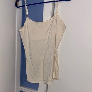 Classic Cream Cami Tank Top - Women's Basic SO XL